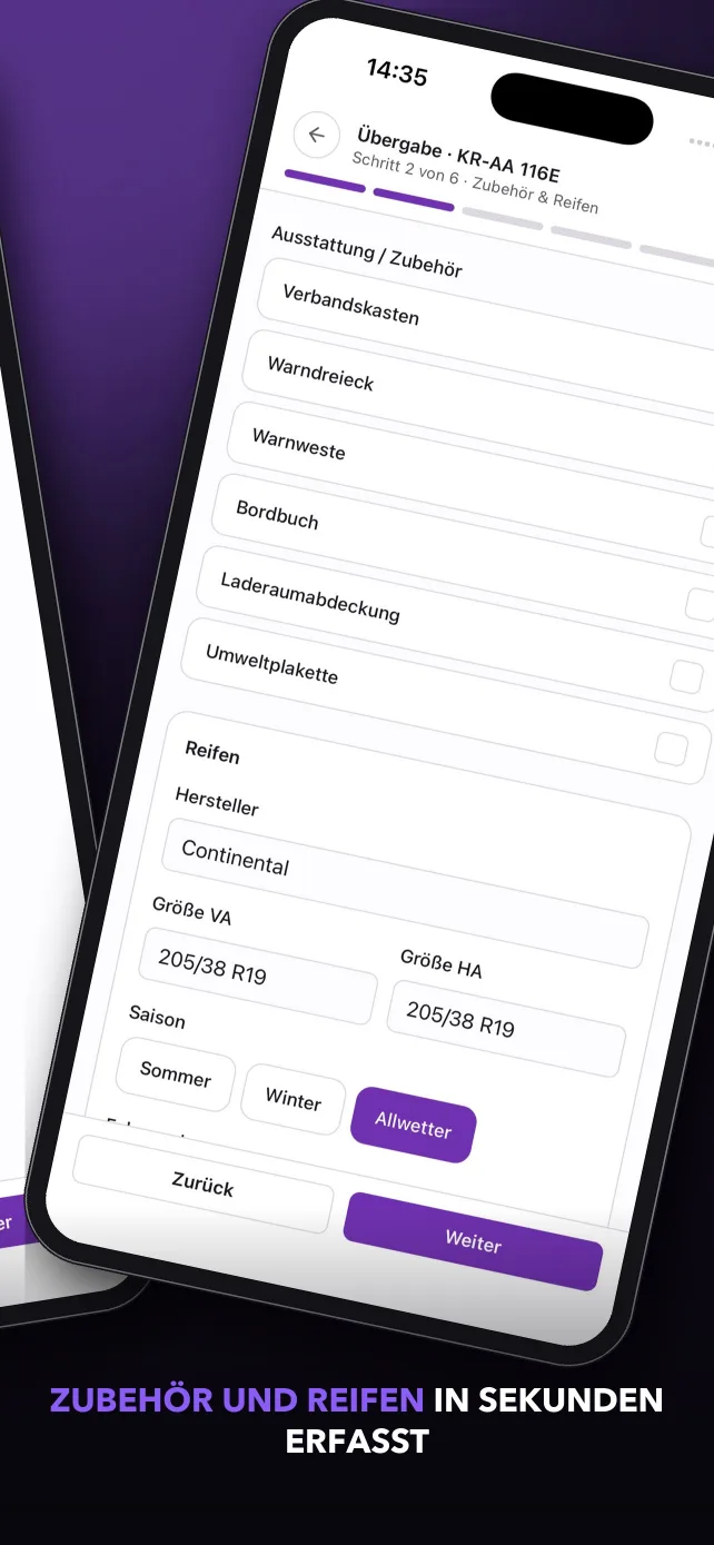 Arndt-App: Zubehör und Reifen in Sekunden erfasst